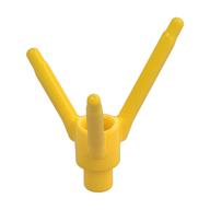 Lego Plant, Flower Stem with Bottom Bar / Yellow