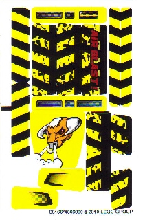 Lego Sticker Sheet for Set 7968-1