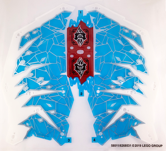 Lego Plastic Sheet for Set 70678 - (58011/6268531)