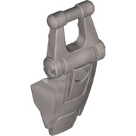 Lego Large Figure Shield, with Handle for Clip / Flat Silver