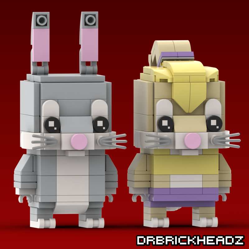 Lego Bugs Bunny + Lola Bunny (Looney Tunes) Brickheadz