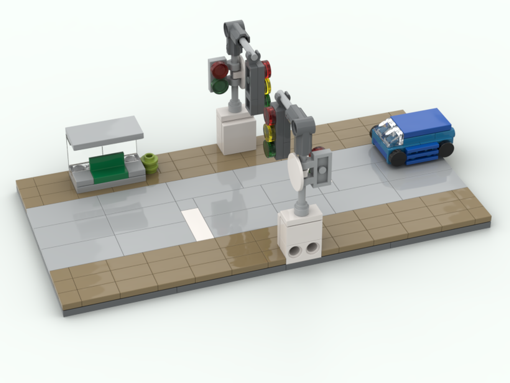Lego Traffic light crossing (Microscale)