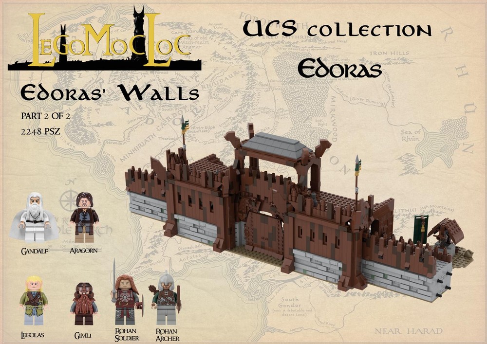 Lego UCS Edoras - Great Walls