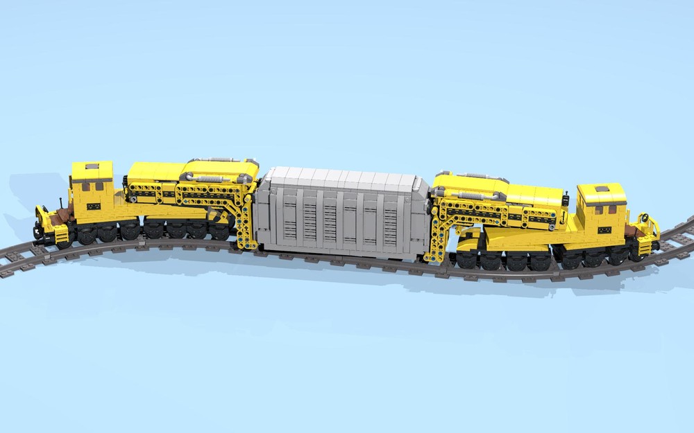 Lego 32-Wheel Gooseneck Wagons with Transformer