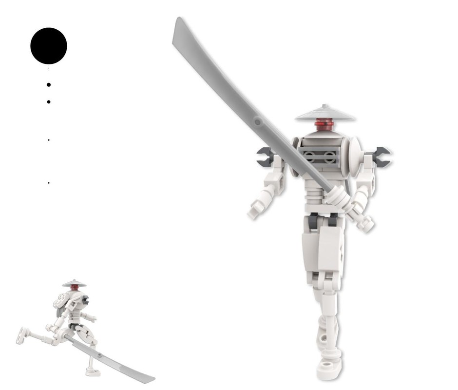 Lego 11 White samurai