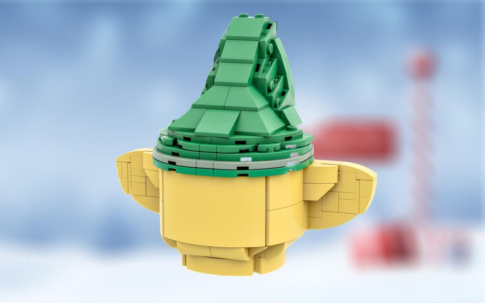 Lego Up-Scaled Minifigure Elf Hat and Ears