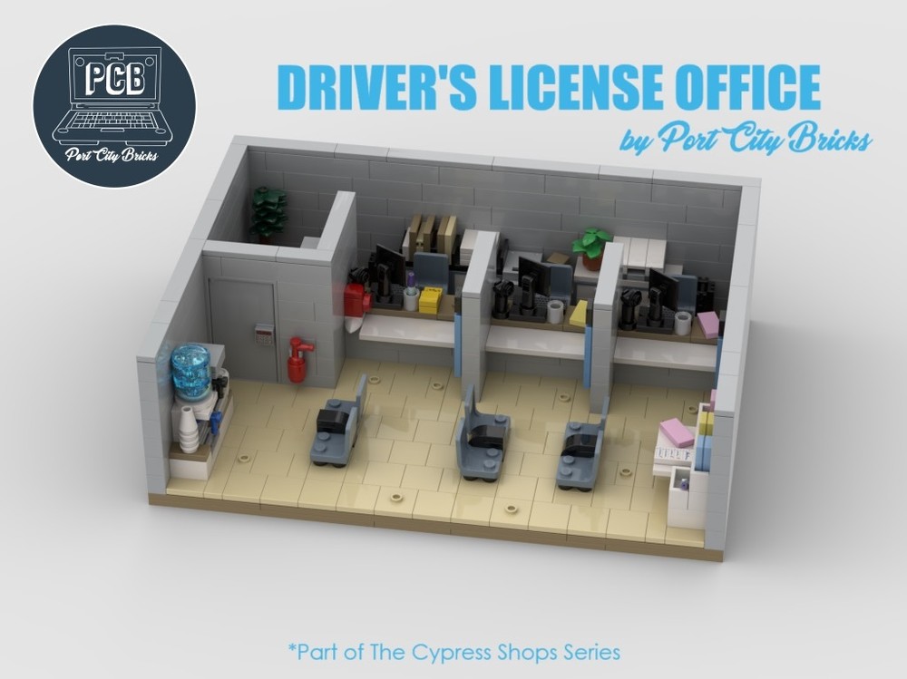 Lego Driver's License Office - Cypress Shops Series