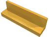 Lego Panel 1 x 4 x 1 with Rounded Corners [Thick Wall] / Bright Light Orange