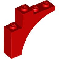 Lego Brick Arch 1 x 4 x 3 / Red