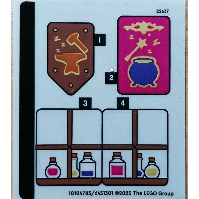 Lego Sticker Sheet for Set 40657-1 / [No Color/Any Color]