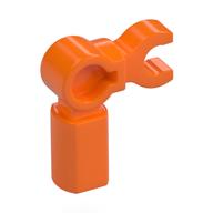 Lego Bar Holder with Clip and 90° Angle (Mechanical Leg) / Orange