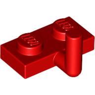 Lego Plate Special 1 x 2 with Bar Up [Horizontal Arm 5mm] / Red