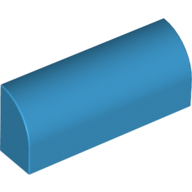 Lego Brick Curved 1 x 4 x 1 1/3 No Studs / Dark Azure