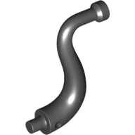 Lego Animal Body Part / Plant, Tail / Trunk / Tentacle / Tongue / Vine / Tree Branch (Long Tip) / Black