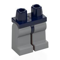 Lego Hips and Light Bluish Gray Legs / Dark Blue