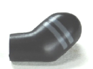 Lego Arm, Left with Dark Bluish Gray Stripes Pattern