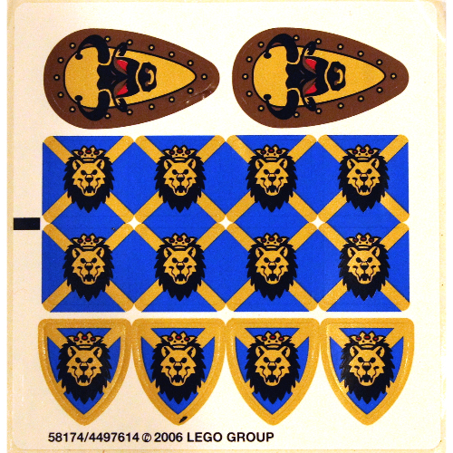 Lego Sticker Sheet for Set 10176-1 / [No Color/Any Color]