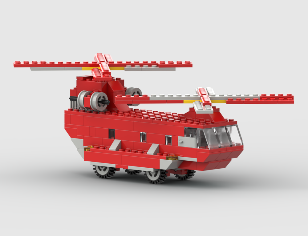 Lego Tandem Rotor Helicopter