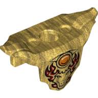 Lego Minifig Neckwear Armour Breastplate with Shoulder Pads and Chima Cragger Print / Pearl Gold