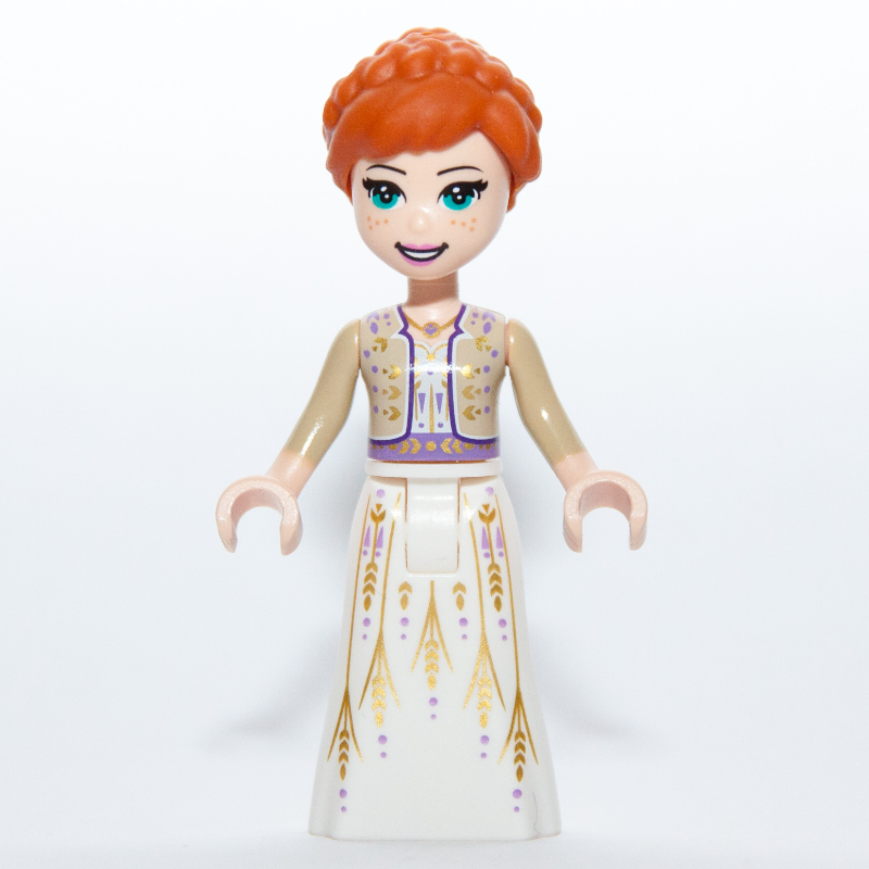 Lego Anna - Tan Shirt, White Dress
