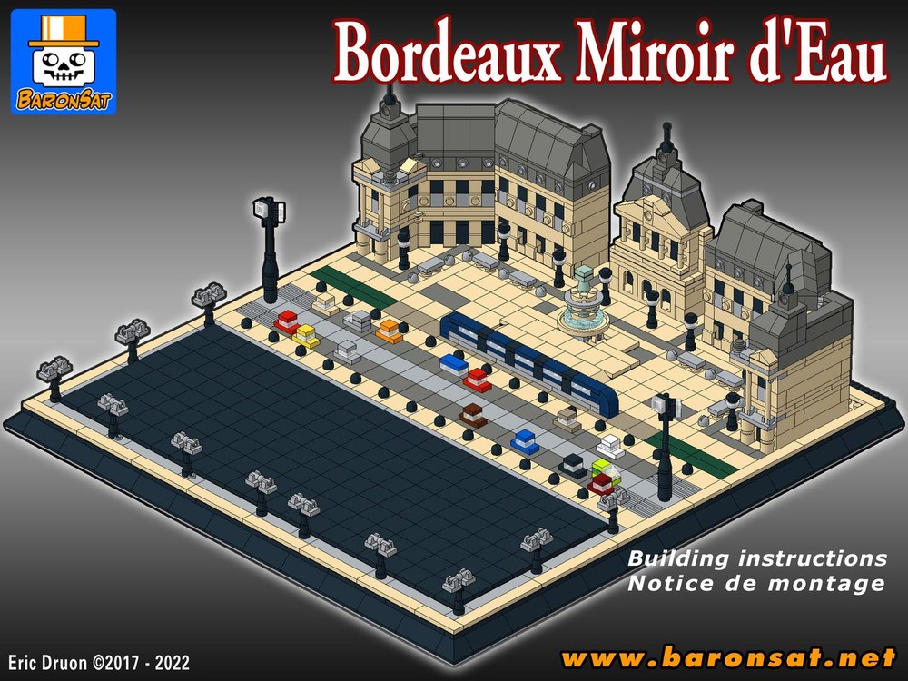 Lego RB - Bordeaux Miroir d'Eau micro model