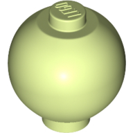 Lego Brick Round 2 x 2 Sphere with Stud [Plain] / Yellowish Green