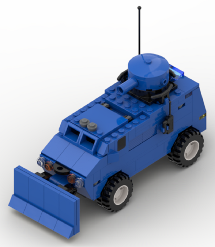 Lego (x) - Véhicule blindé à roues de la Gendarmerie - Armored wheeled vehicle of the Gendarmerie