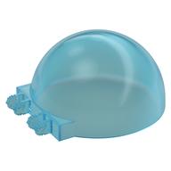 Lego Windscreen 6 x 6 x 3 Canopy Half Sphere with Dual 2 Fingers / Trans-Light Blue