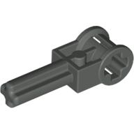 Lego Technic Axle 1.5 with Perpendicular Axle Connector (Technic Pole Reverser Handle) / Dark Gray