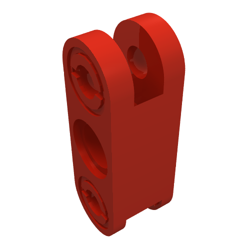 Lego Technic Action Figure Lower Leg / Red