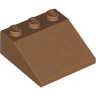 Lego Brick Sloped 33° 3 x 3 / Medium Nougat