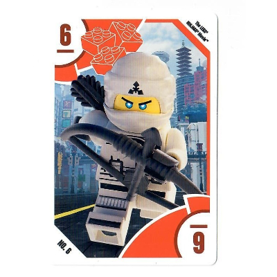 Lego Trading Card, Toys 'R' Us - The LEGO Ninjago Movie - 6 Zane