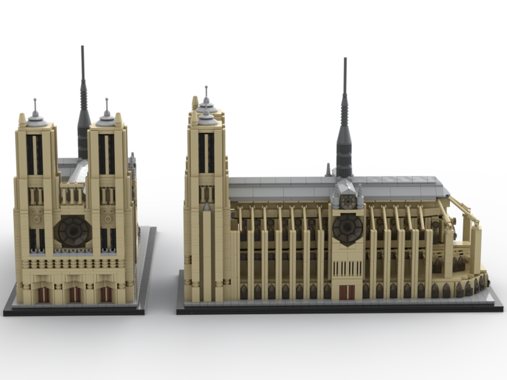 Lego Notre-Dame de Paris - Architecture style