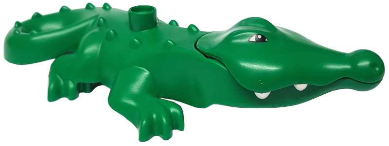 Lego Duplo Alligator / Crocodile Large with Opening Jaw and Wide Snout
