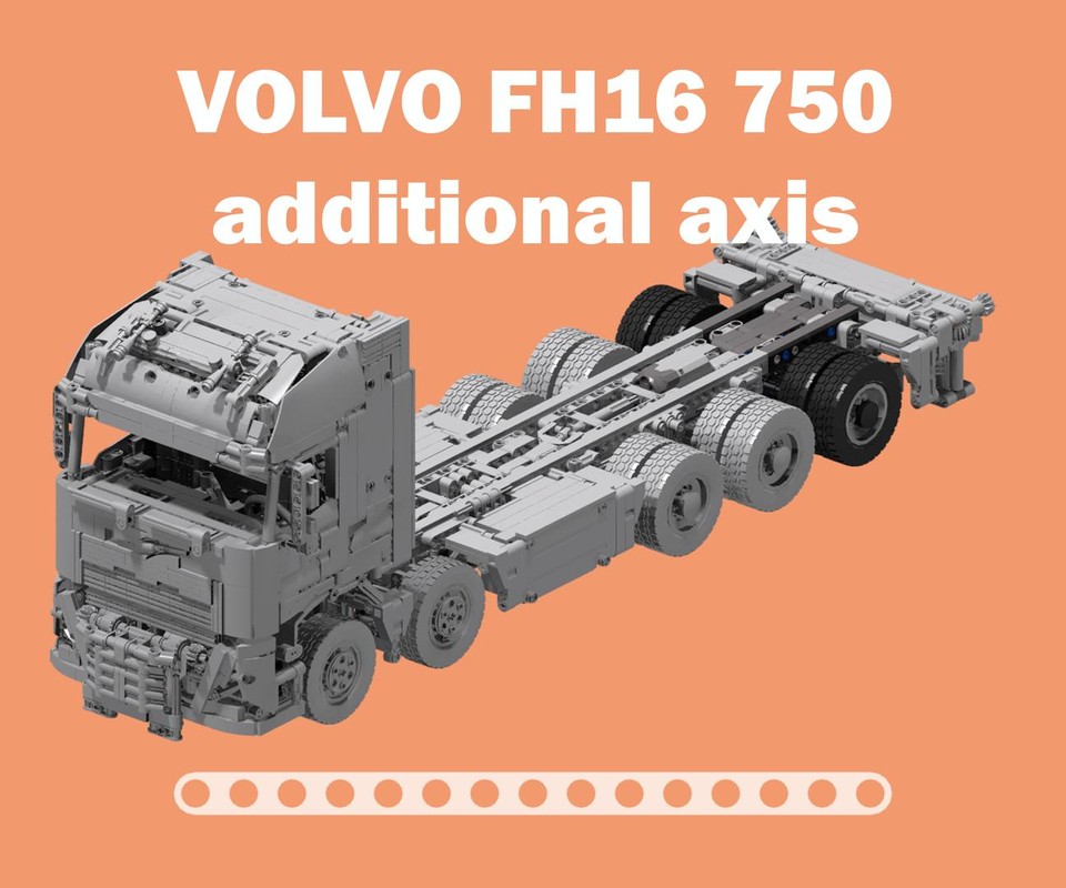 Lego Volvo FH16 750 8x6-additional axle