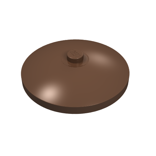 Lego Dish 4 x 4 Inverted [Radar] / Brown