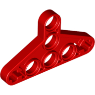 Lego Technic Beam Triangle Thin [Type I] / Red