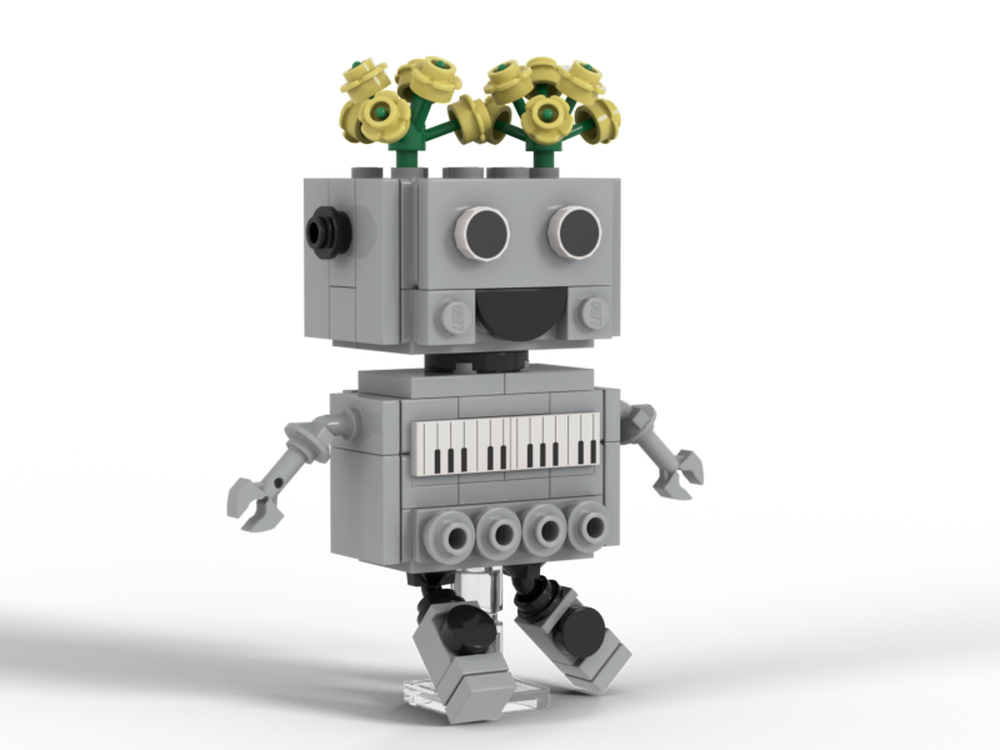 Lego Exploding Flower Head Bot