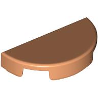 Lego Tile Round 1 x 2 Half Circle / Nougat