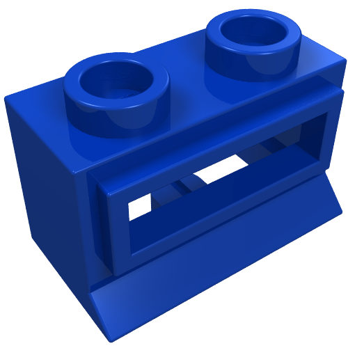 Lego Window 1 x 2 x 1, Extended Lip, Hollow Stud [no Glass]