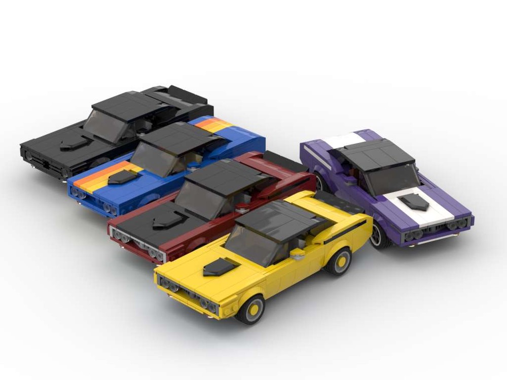Lego Founder's Rock Hemi Cuda - Set of Five Colors