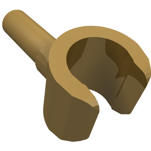 Lego Minifig Hand / Pearl Gold