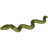 Lego Animal, Snake, Large with Raised Head [Plain] / Olive Green