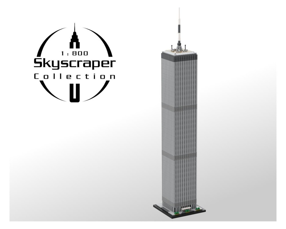 Lego World Trade Center 1:800 Scale (North Tower)