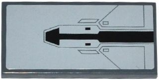 Lego Tile 2 x 4 with SW AT-DP Panels Pattern (Sticker) - Set 75083