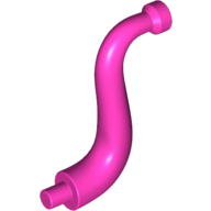 Lego Animal Body Part / Plant, Tail / Trunk / Tentacle / Tongue / Vine / Tree Branch (Short Tip) / Dark Pink