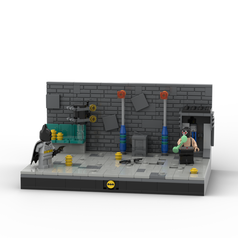 Lego Bat-guy vs Bane: Street Encounter