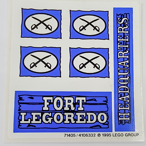 Lego Sticker Sheet for Sets 6769-1, 6762-1 / [No Color/Any Color]