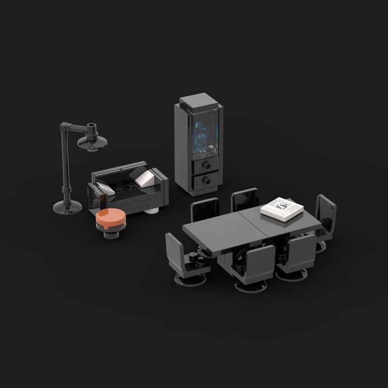 Lego Modern Living Room Interior – Detailed Apartment Furniture