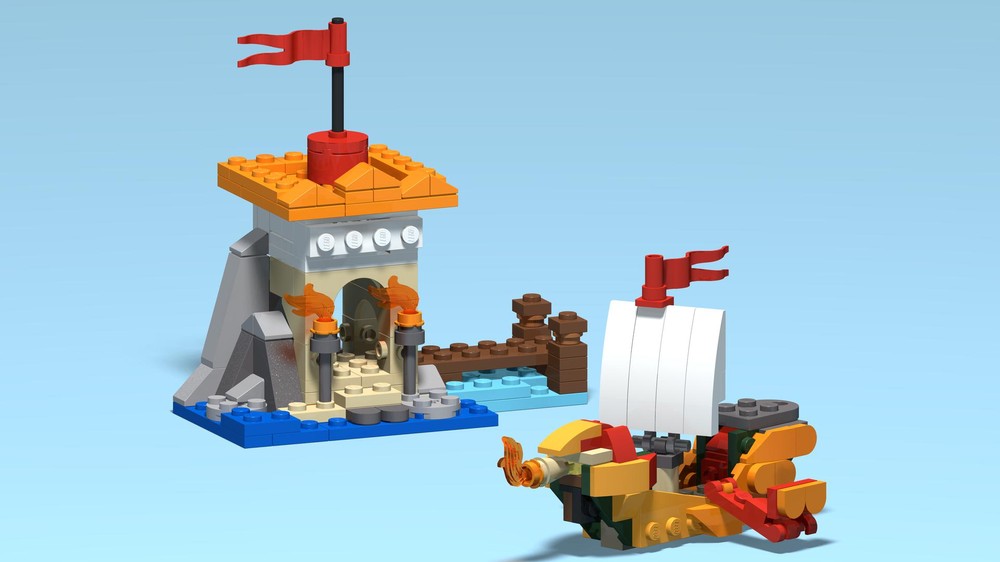 Lego 40593 Dragon Boat and Watery Fort